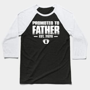 Promoted to Father 2020 Funny Father's Day Gift Ideas New Dad Baseball T-Shirt